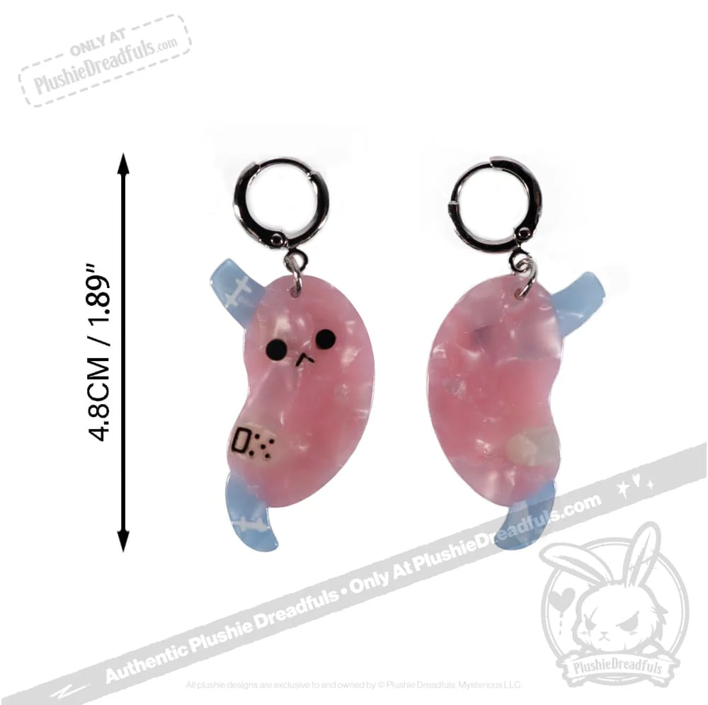 Bone Organ Izer Heart and Stomach Earrings - Image 7