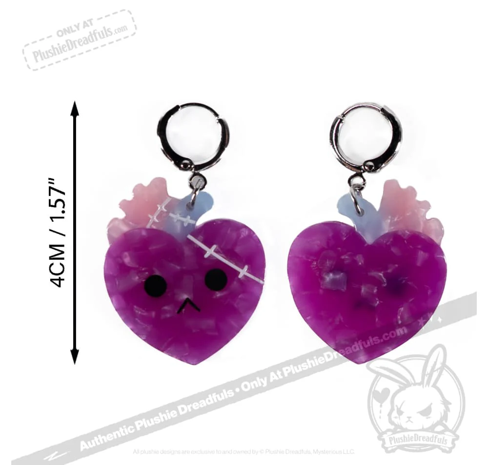 Bone Organ Izer Heart and Stomach Earrings - Image 8