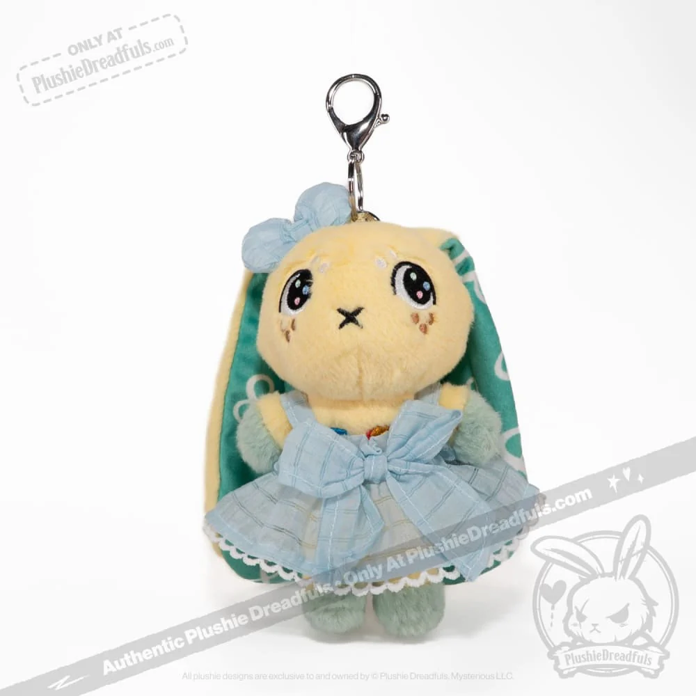 Mini Plush Outfit - Baby Blue Pinafore Dress - Image 4