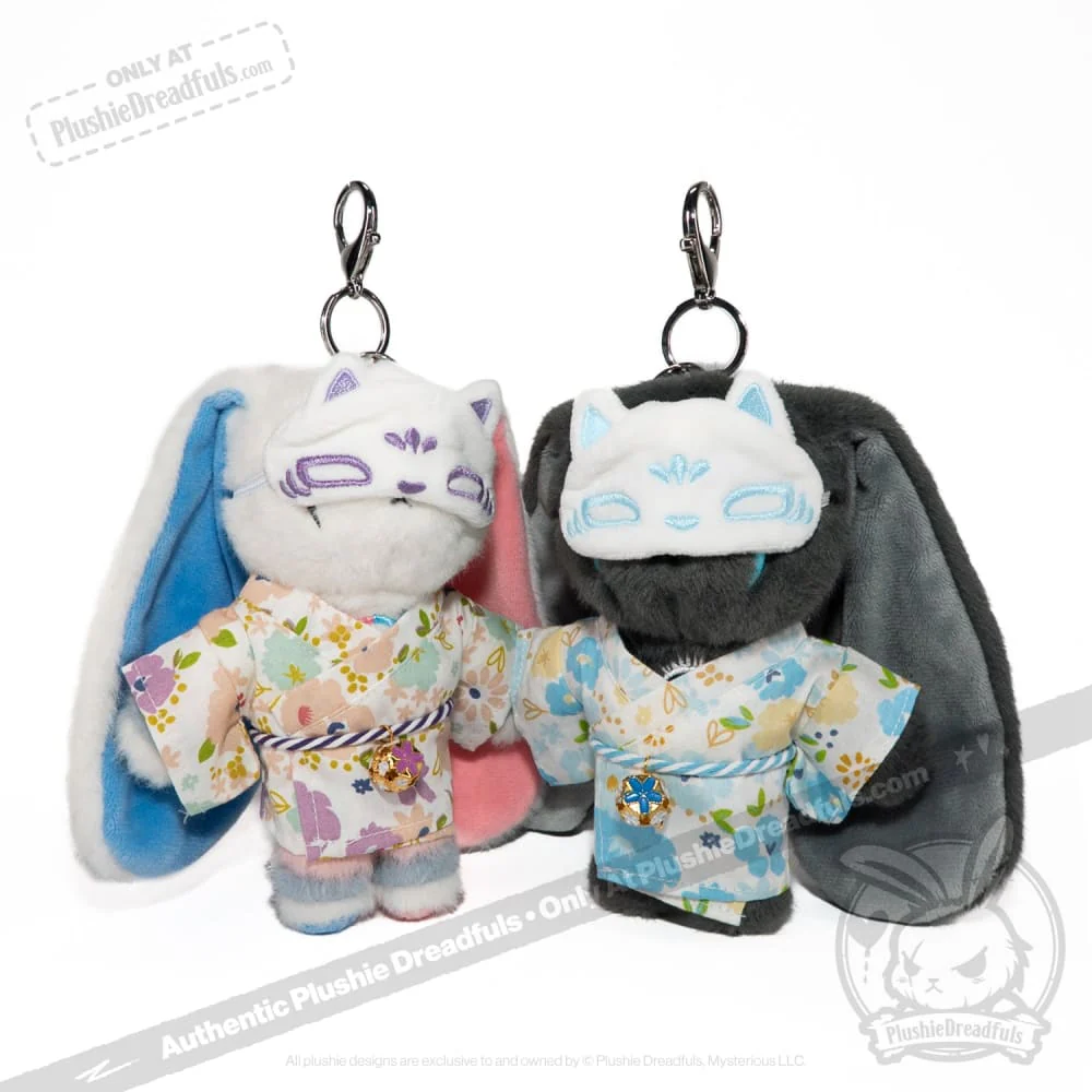 Mini Plush Outfit -Blue Kitty Kimono - Image 8