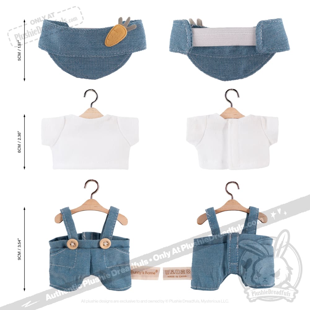 Mini Plush Outfit - Overall Set - Image 6