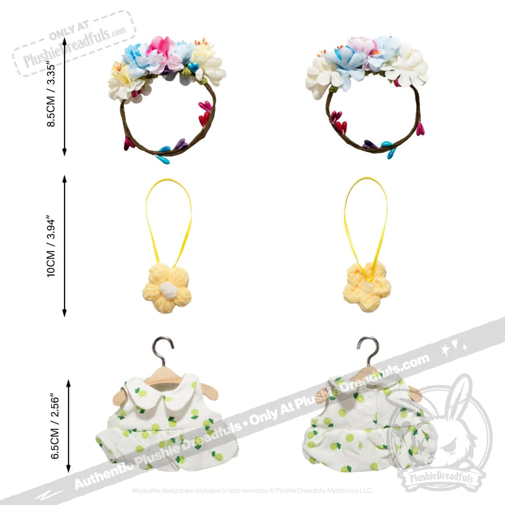 Mini Plush Outfit - Spring Green Festival Dress - Image 5