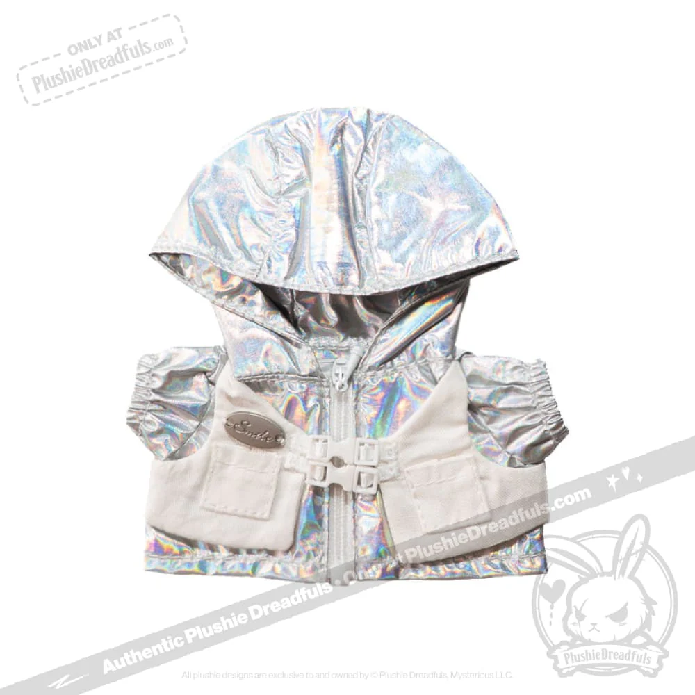 Mini Plush Outfit - Silver Jacket - Image 2