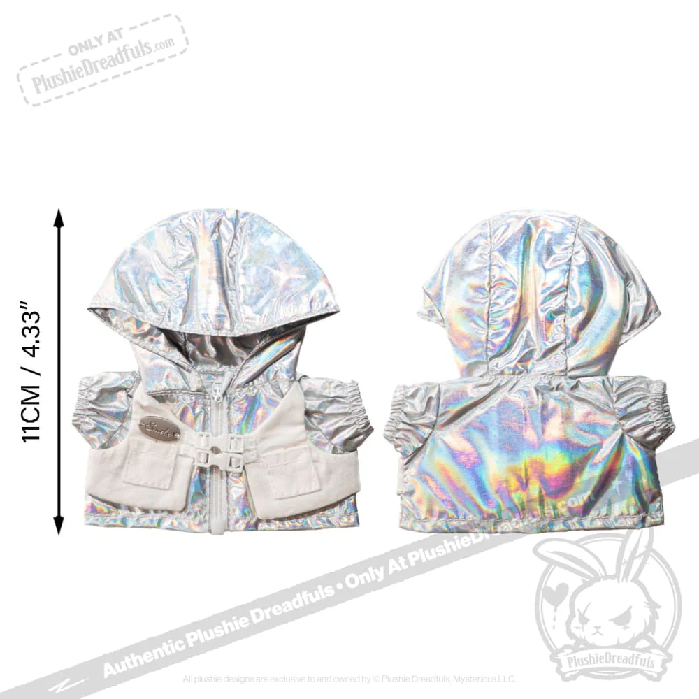 Mini Plush Outfit - Silver Jacket - Image 3