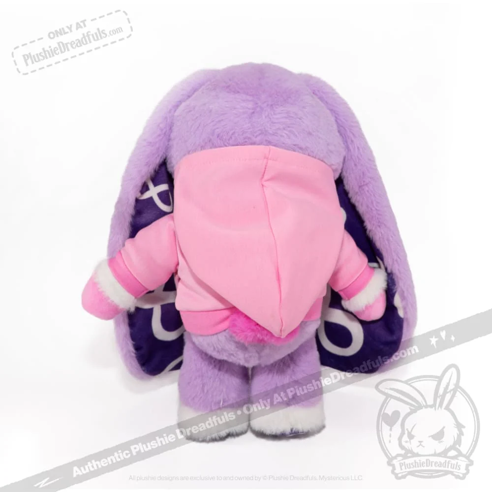 Plush Hoodie - Pink Bun Hoodie - Image 3