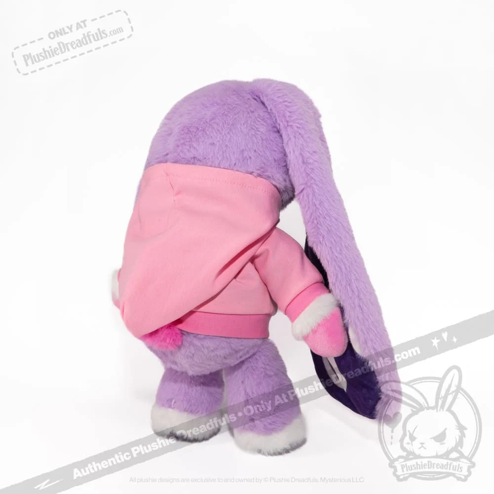 Plush Hoodie - Pink Bun Hoodie - Image 4