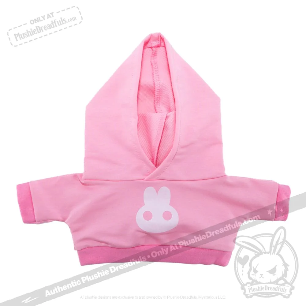 Plush Hoodie - Pink Bun Hoodie - Image 5