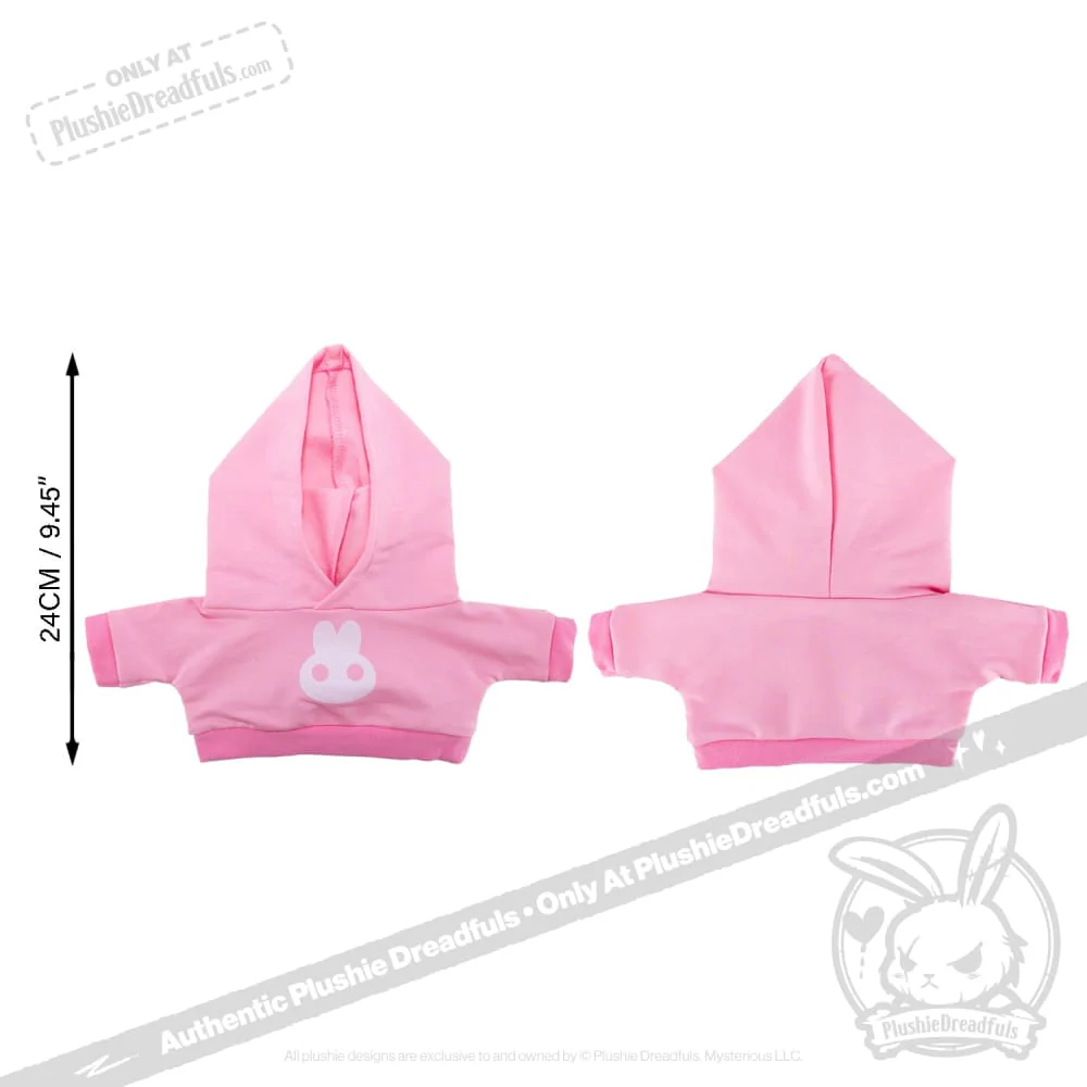 Plush Hoodie - Pink Bun Hoodie - Image 6