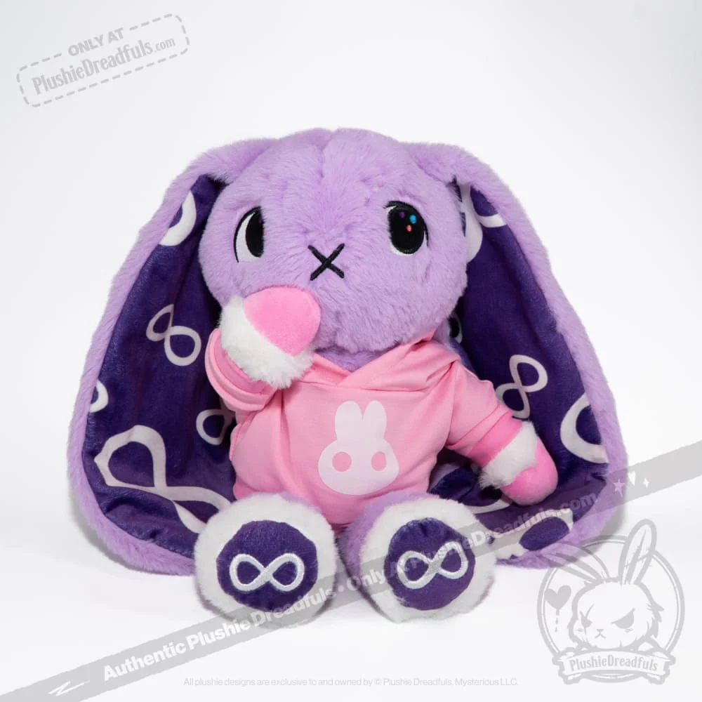 Plush Hoodie - Pink Bun Hoodie - Image 7