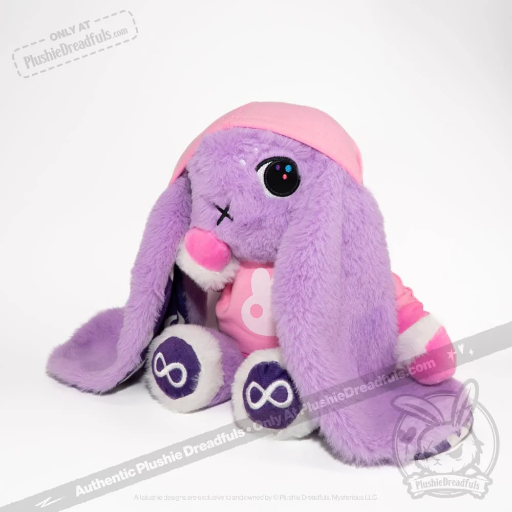Plush Hoodie - Pink Bun Hoodie - Image 8