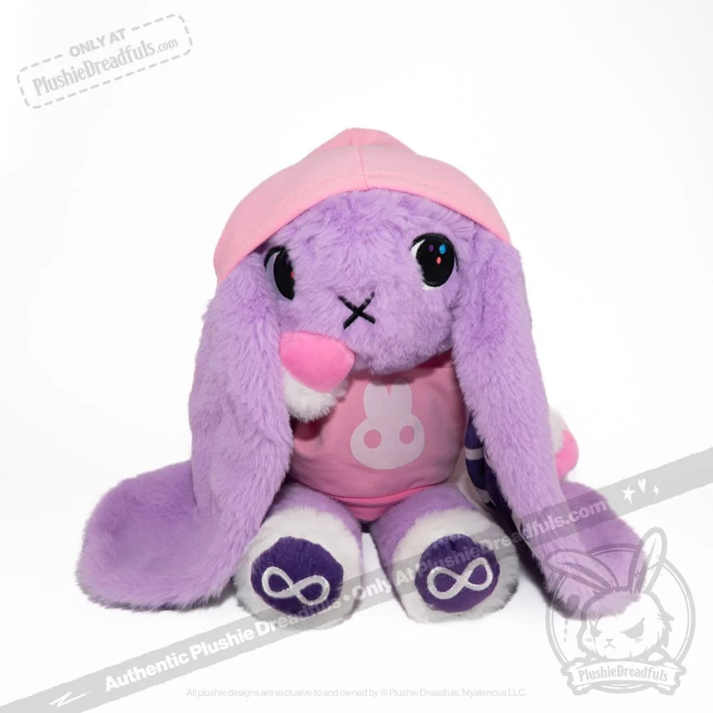 Plush Hoodie - Pink Bun Hoodie - Image 9