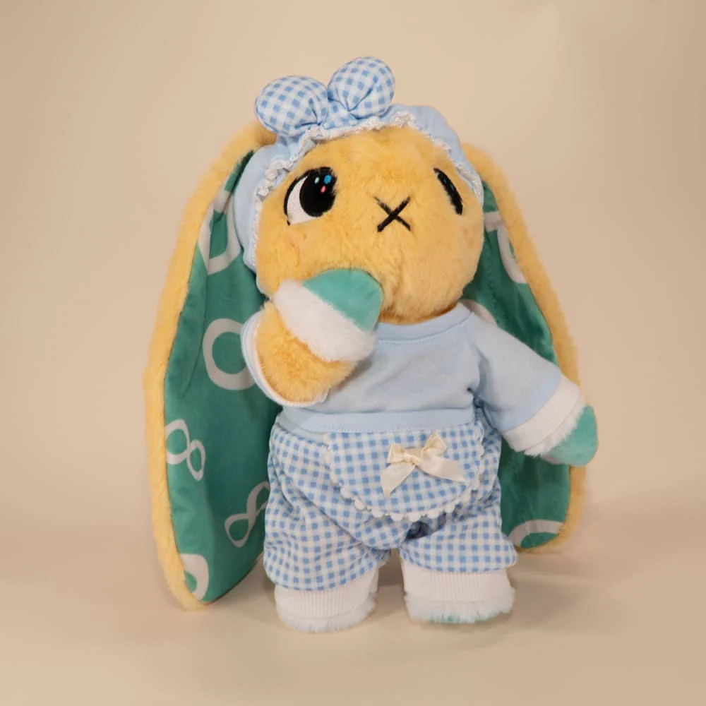 Plush Outfit - Blue Gingham Baby Outfit