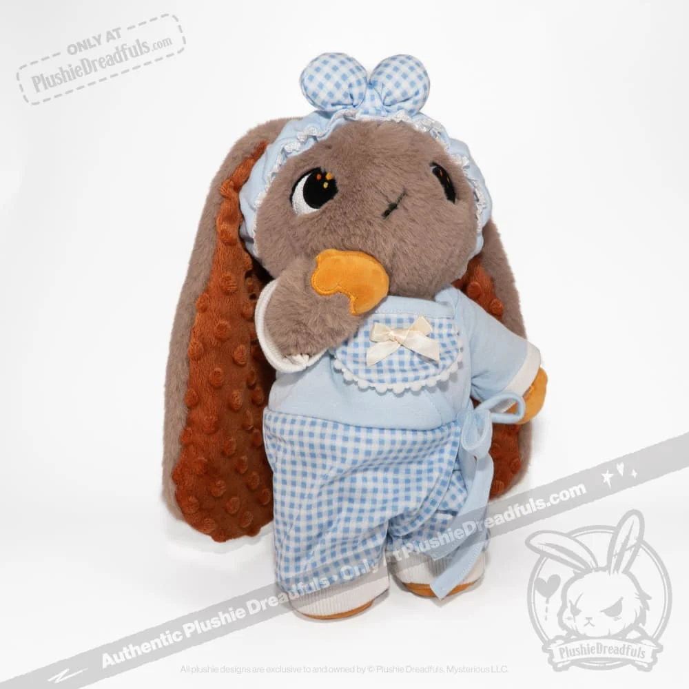 Plush Outfit - Blue Gingham Baby Outfit - Image 8