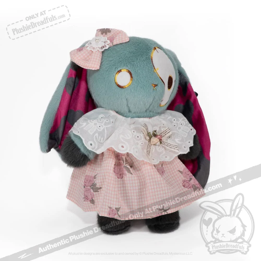 Plush Outfit -Dusty Rose and Lace Dress - Image 3