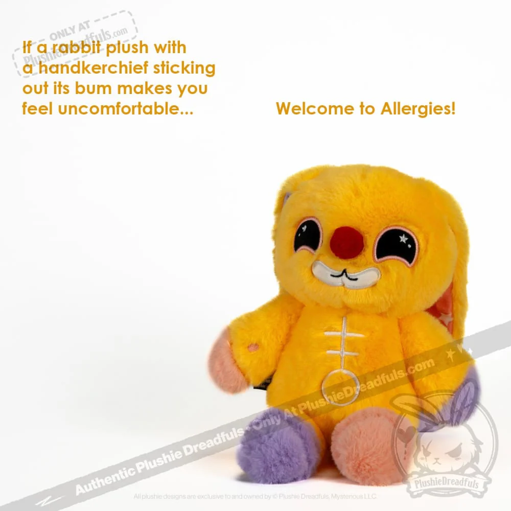 Plushie Dreadfuls - Allergy Rabbit - Plush Stuffed Animal - Image 28