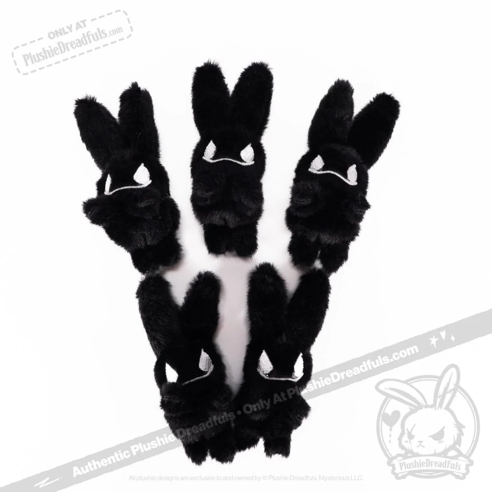 Plushie Dreadfuls - Mini Worry Bunnies (Set of 5) - Plush Stuffed Animal - Image 11