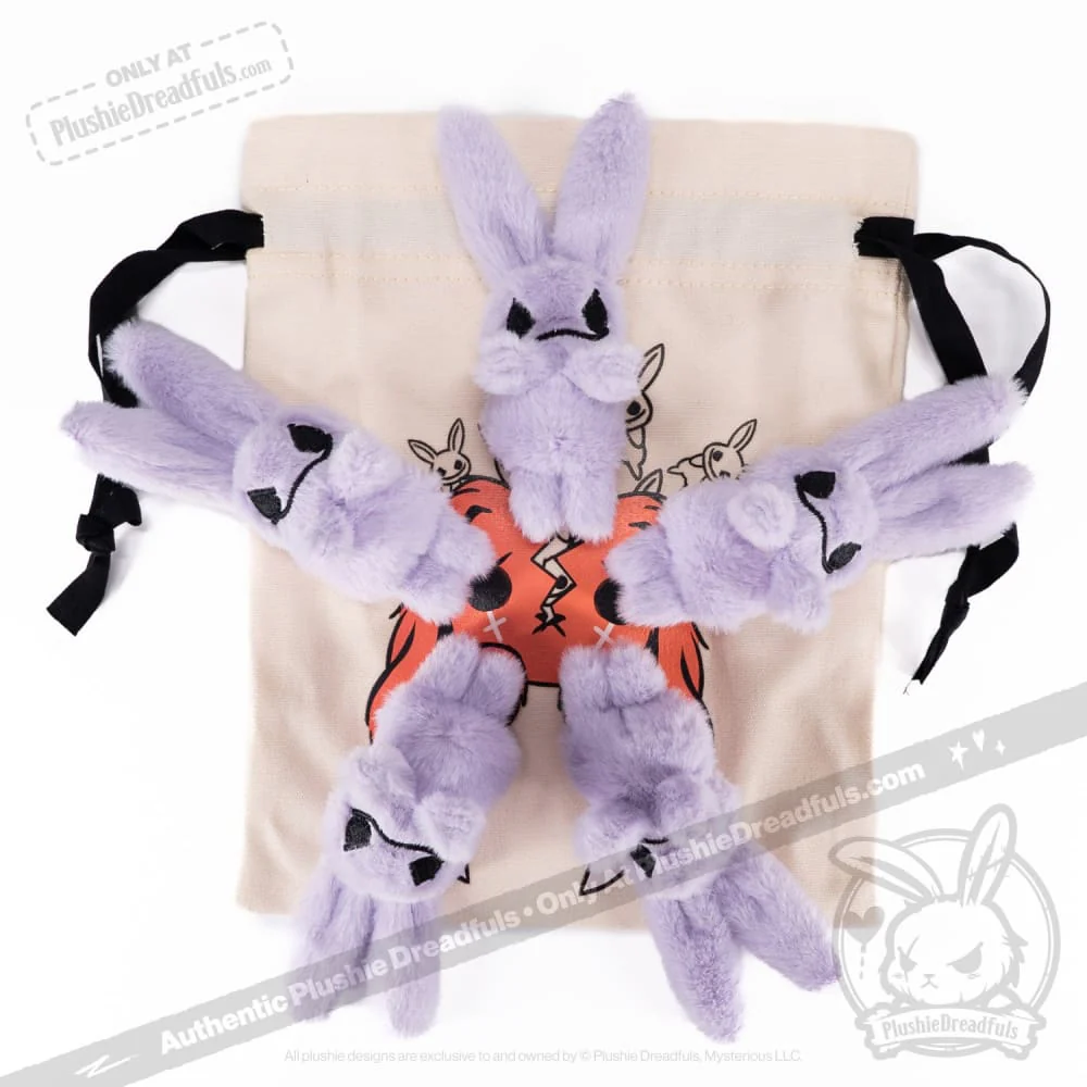 Plushie Dreadfuls - Mini Worry Bunnies (Set of 5) - Plush Stuffed Animal - Image 13