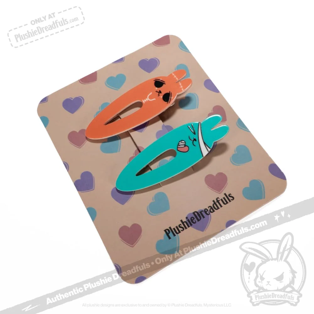 Plushie Dreadfuls - Anxiety Ouchie Hair Clip Set - Image 13