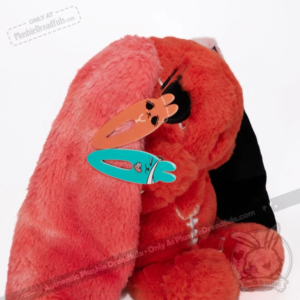 Plushie Dreadfuls - Anxiety Ouchie Hair Clip Set - Image 4