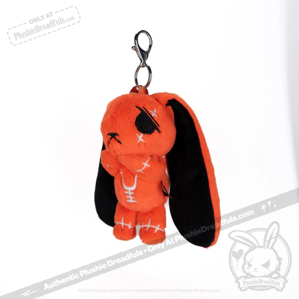 Plushie Dreadfuls - Anxiety Rabbit Plush Keychain Accessory - Image 4