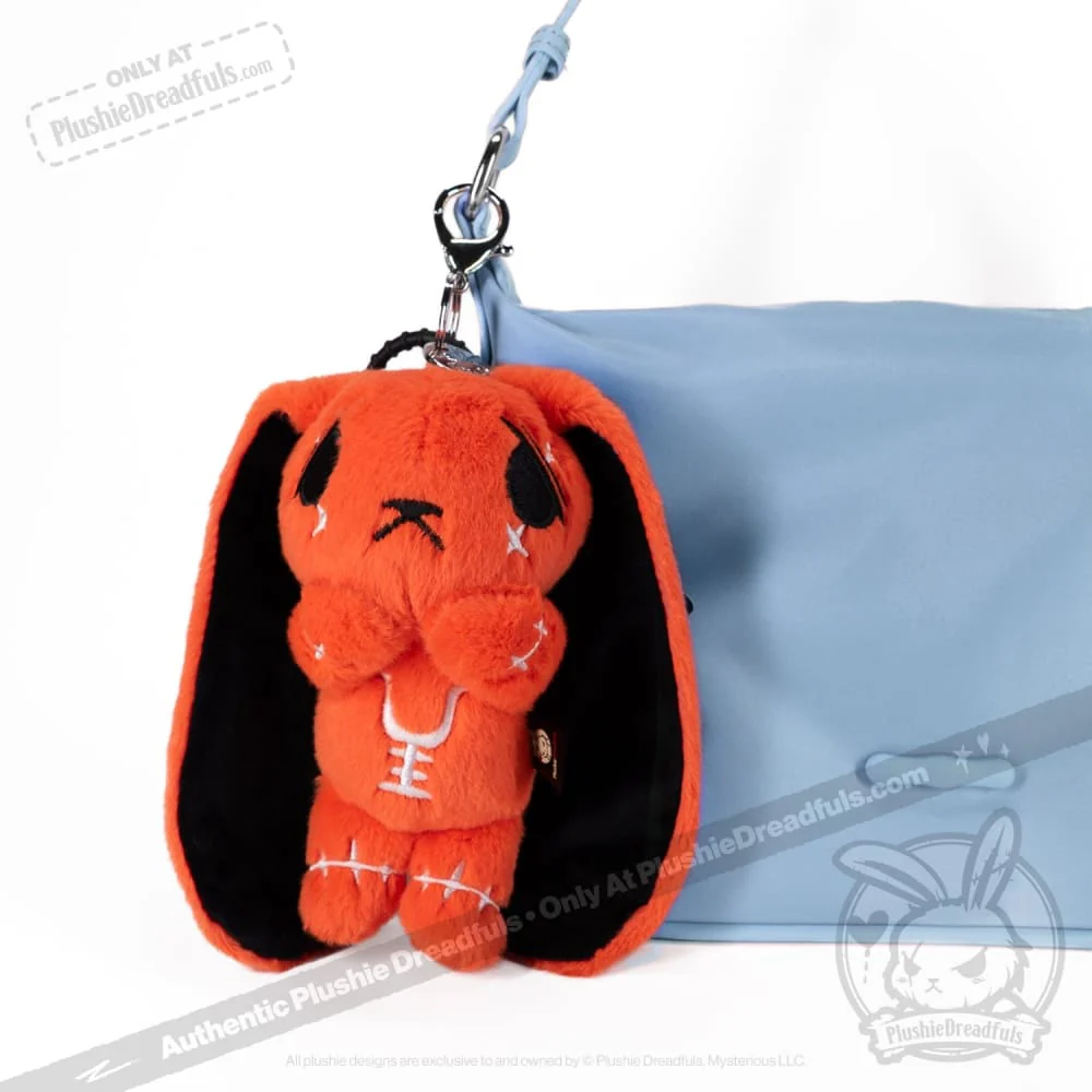 Plushie Dreadfuls - Anxiety Rabbit Plush Keychain Accessory - Image 9