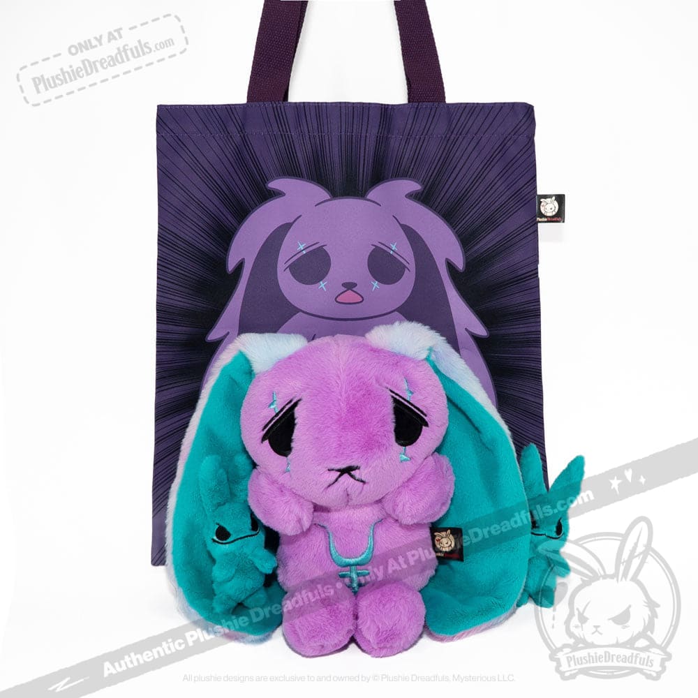 Plushie Dreadfuls - Anxiety Rabbit (PURPLE TEAL Limited Edition) - Plush Stuffed Animal - Image 23