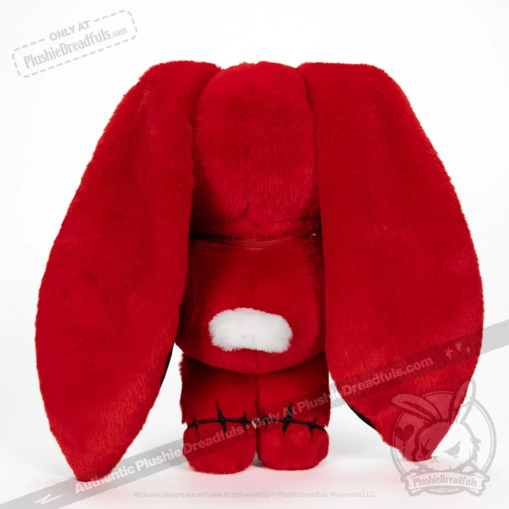 Plushie Dreadfuls - Anxiety Rabbit Red "Pressure" Edition - Plush Stuffed Animal - Image 6