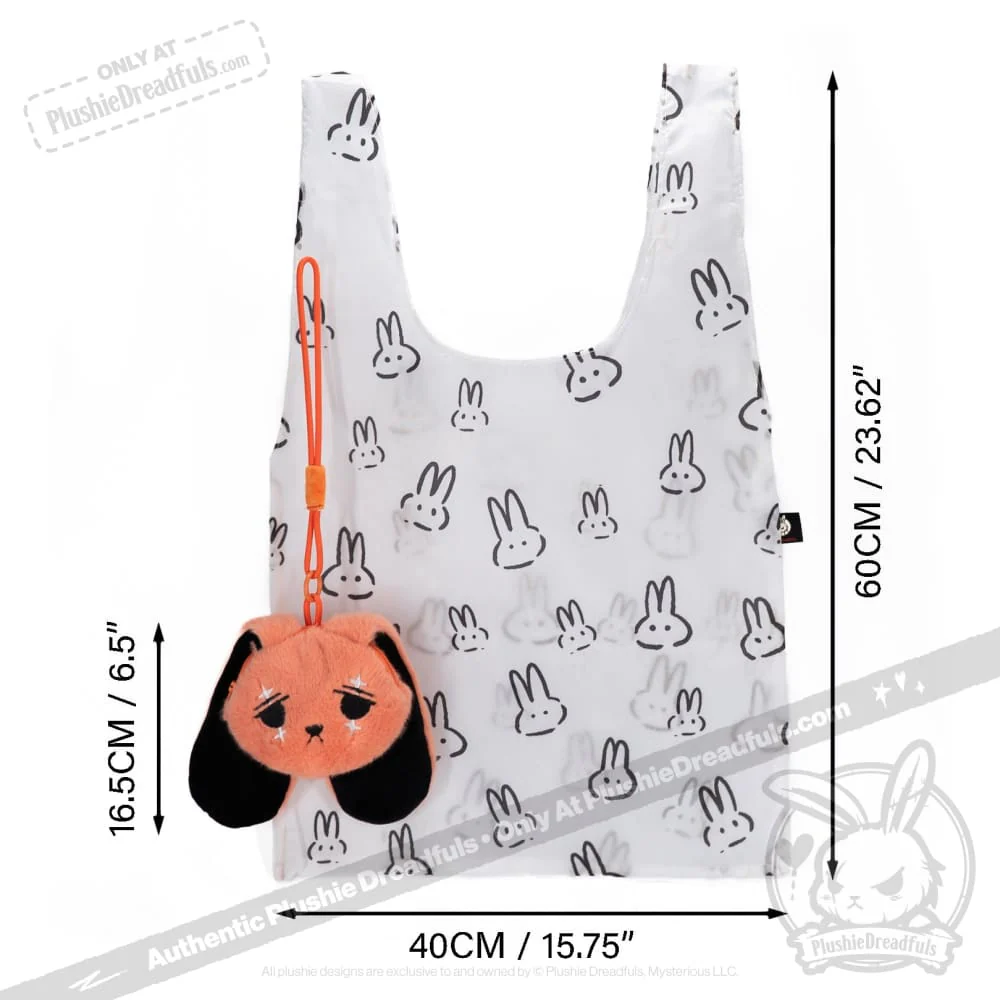 Plushie Dreadfuls - Anxiety Rabbit Reusable Shopping Bag Accessory - Image 8