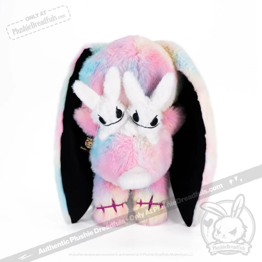 Plushie Dreadfuls - Anxiety Rabbit Tie Dye Limited Edition - Plush Stuffed Animal - Image 11