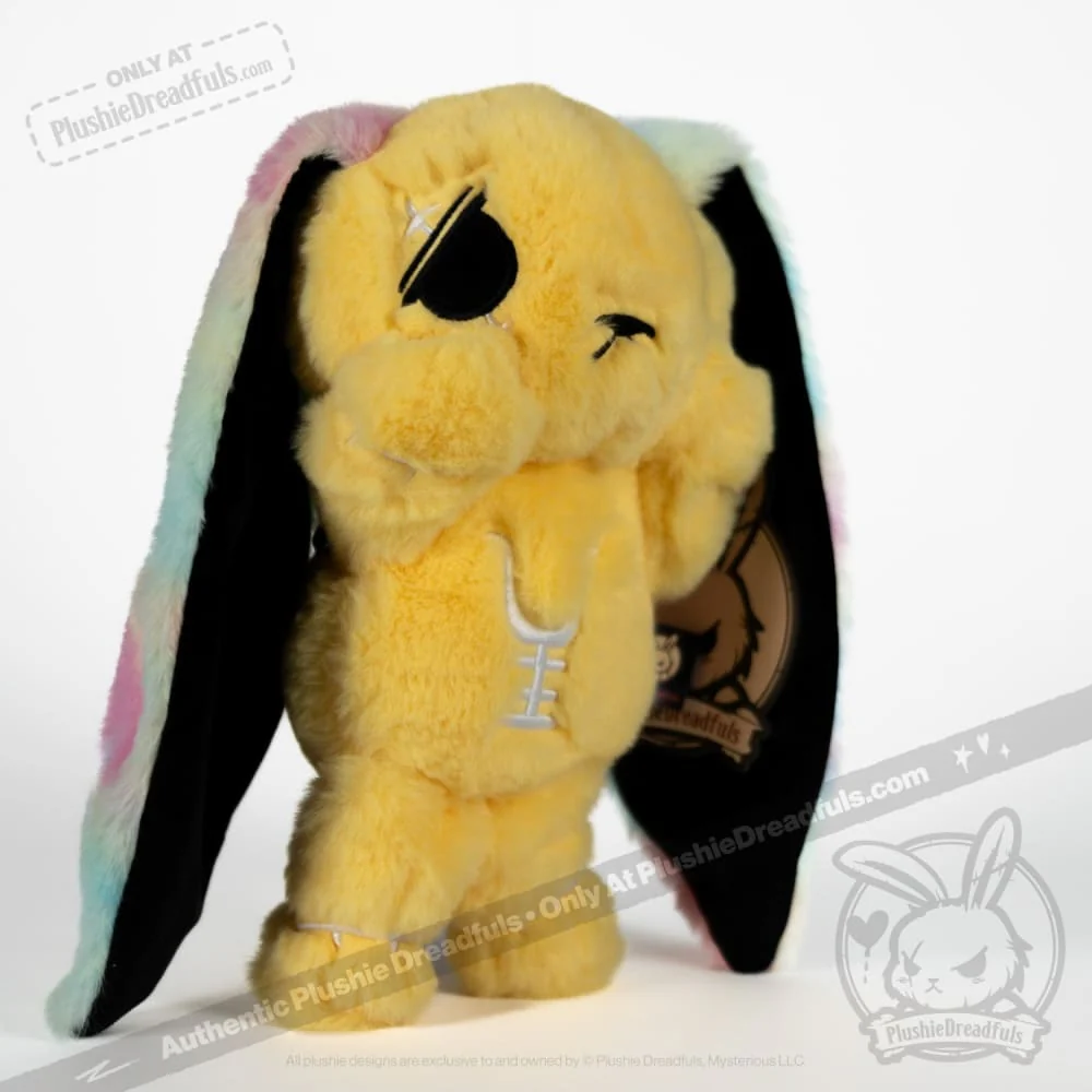 Plushie Dreadfuls - Anxiety Rabbit (YELLOW Limited Edition) - Plush Stuffed Animal - Image 4