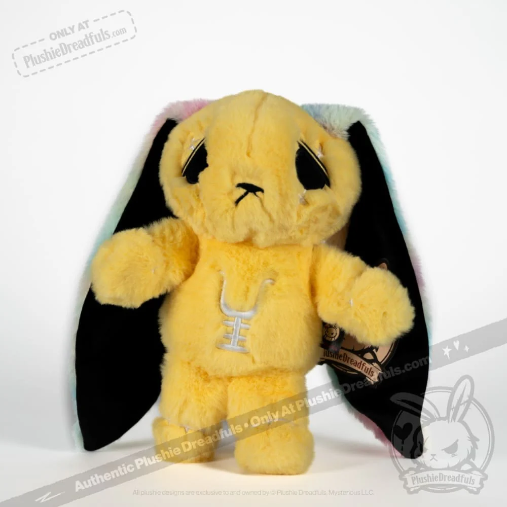 Plushie Dreadfuls - Anxiety Rabbit (YELLOW Limited Edition) - Plush Stuffed Animal - Image 5