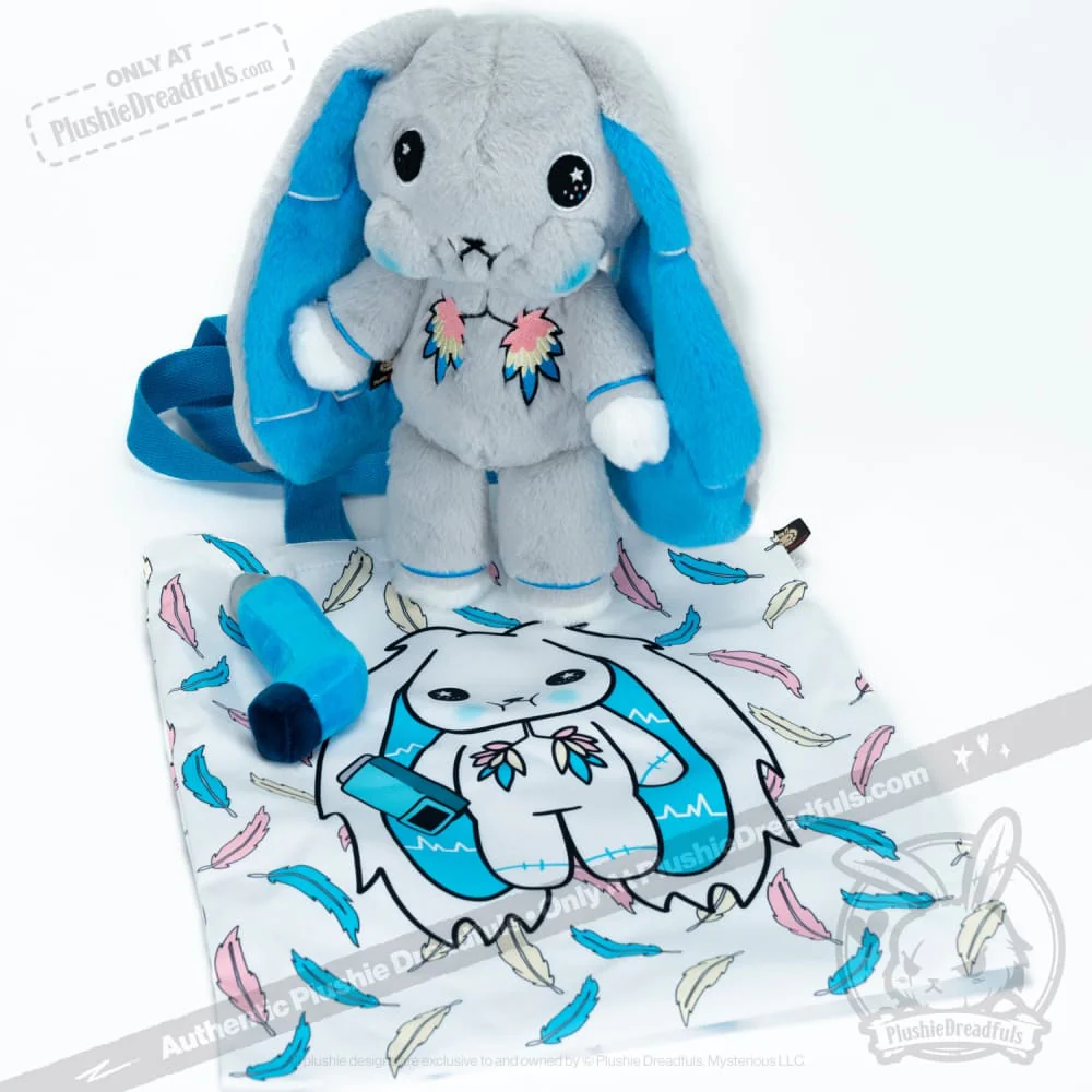 Plushie Dreadfuls - Asthma Rabbit - Plush Stuffed Animal - Image 6