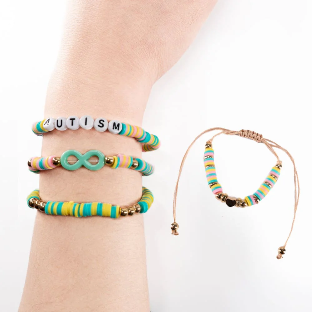 Plushie Dreadfuls - Autism Rabbit Stacking Friendship Bracelet