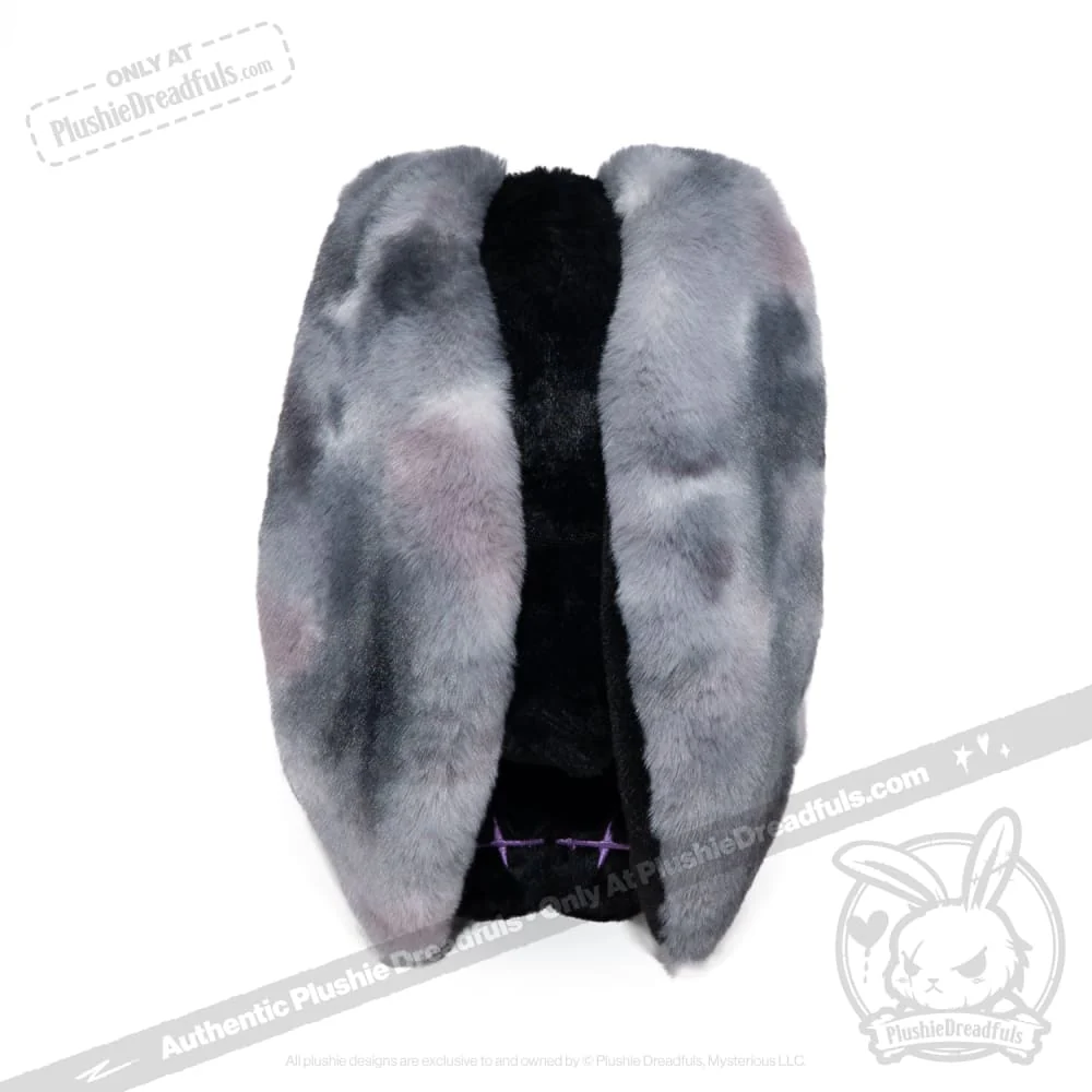 Plushie Dreadfuls - Black and Purple Anxiety Rabbit - Plush Stuffed Animal - Image 2