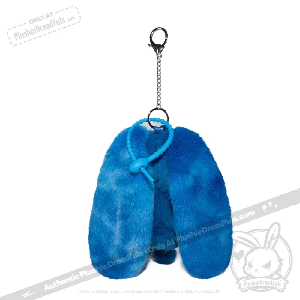 Plushie Dreadfuls - Blue Anxiety Rabbit Plush Keychain Accessory - Image 12