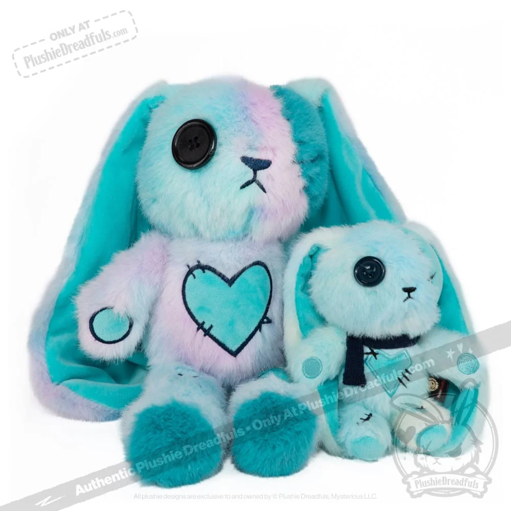 Plushie Dreadfuls - Blue Ice Love Rabbit Plush Keychain Accessory - Image 12