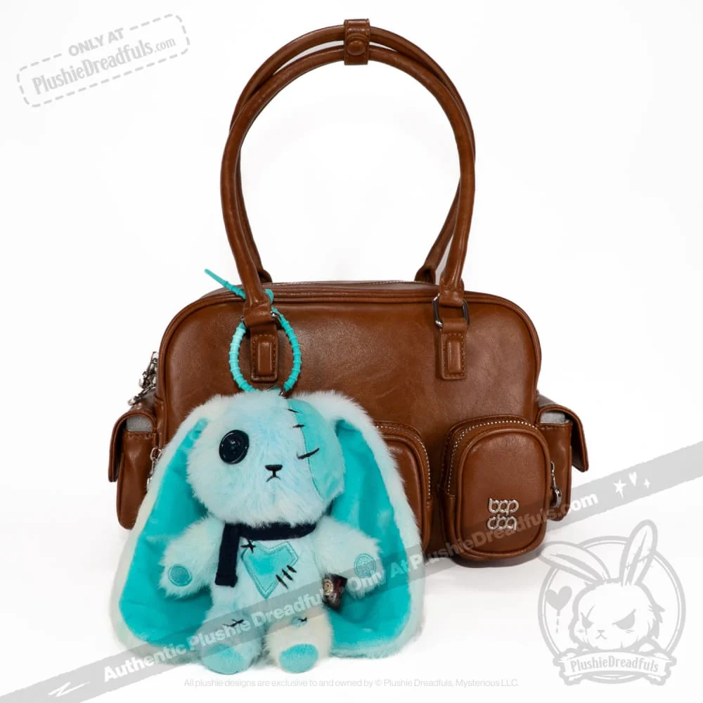 Plushie Dreadfuls - Blue Ice Love Rabbit Plush Keychain Accessory - Image 4