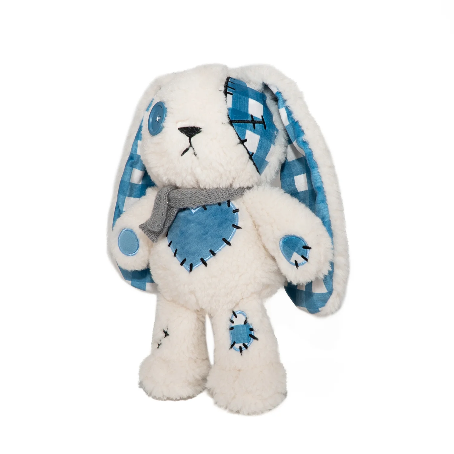 Plushie Dreadfuls - Blue Plaid Love Rabbit - Plush Stuffed Animal - Image 2
