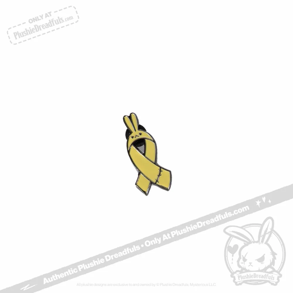 Plushie Dreadfuls - Bunny Awareness Ribbon Enamel Pin - Image 10