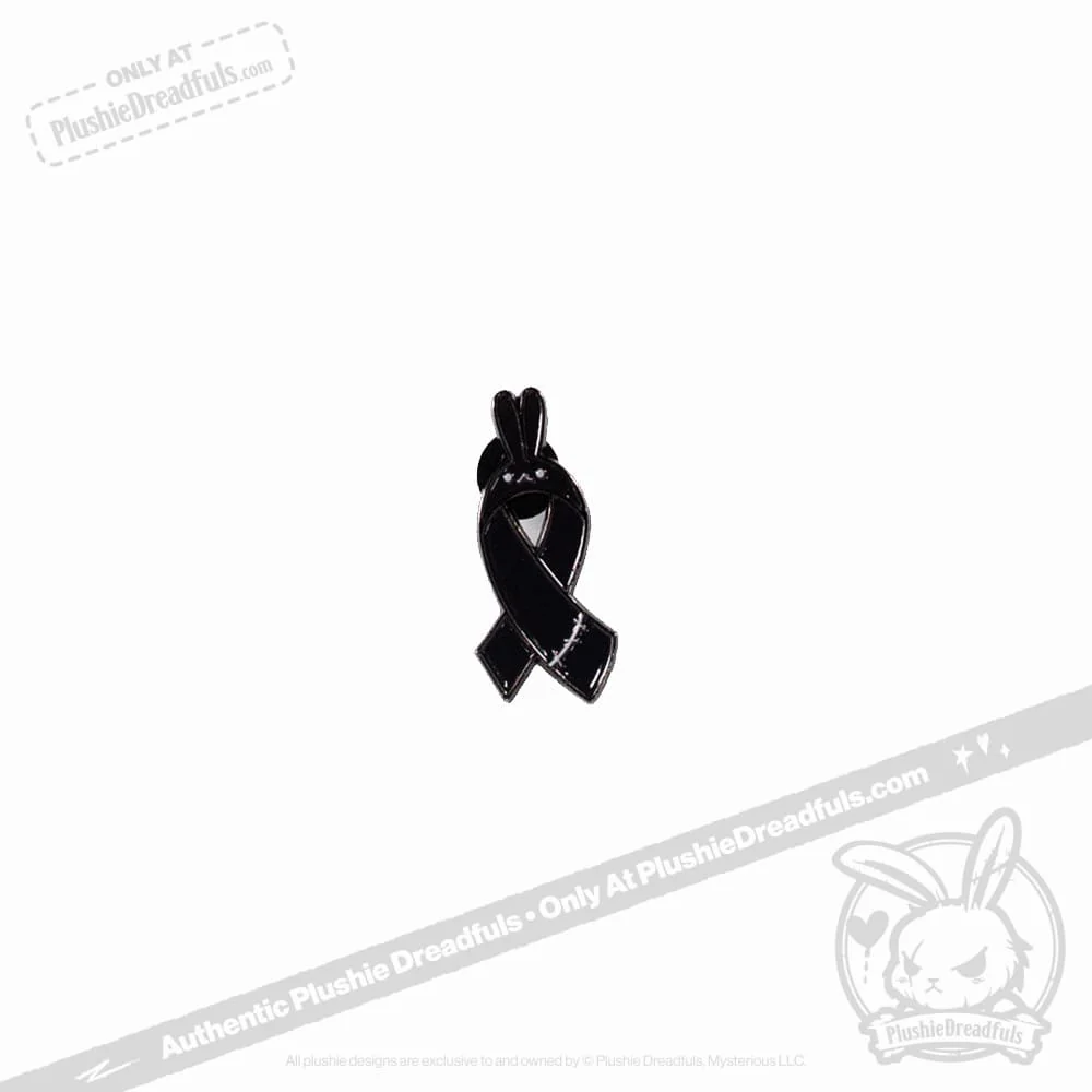 Plushie Dreadfuls - Bunny Awareness Ribbon Enamel Pin - Image 8