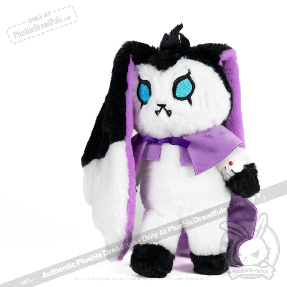 Plushie Dreadfuls - "Bunny Lugosi" the Vampire Bunny - Plush Stuffed Animal - Image 9