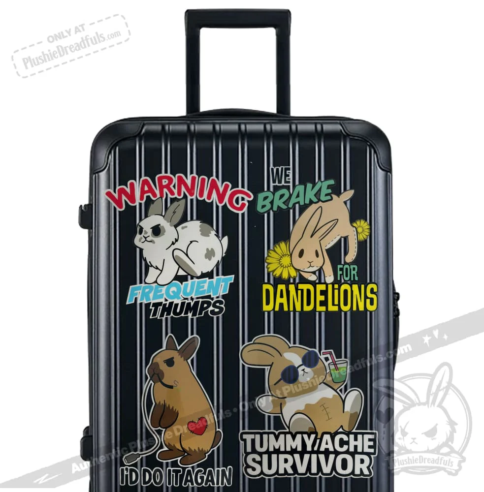 Plushie Dreadfuls - Buns Behaving Bunnly Car Decals - Image 3