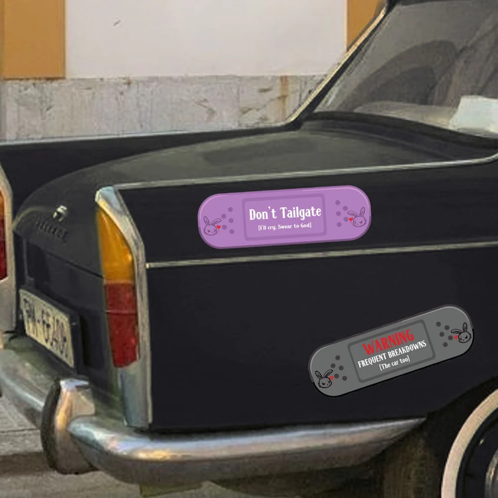 Plushie Dreadfuls - Car Decal Emotional Support Bandages