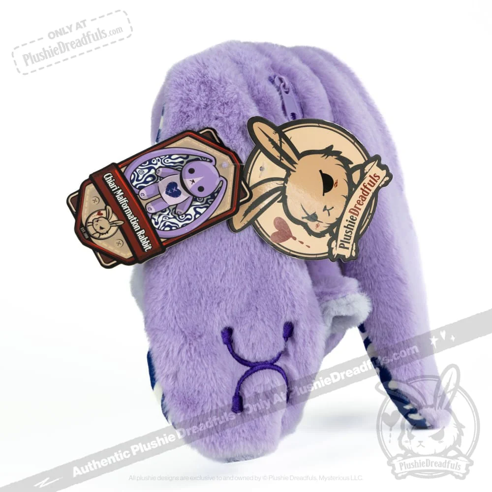 Plushie Dreadfuls -  Chiari Malformation Bunny - Plush Stuffed Animal - Image 4