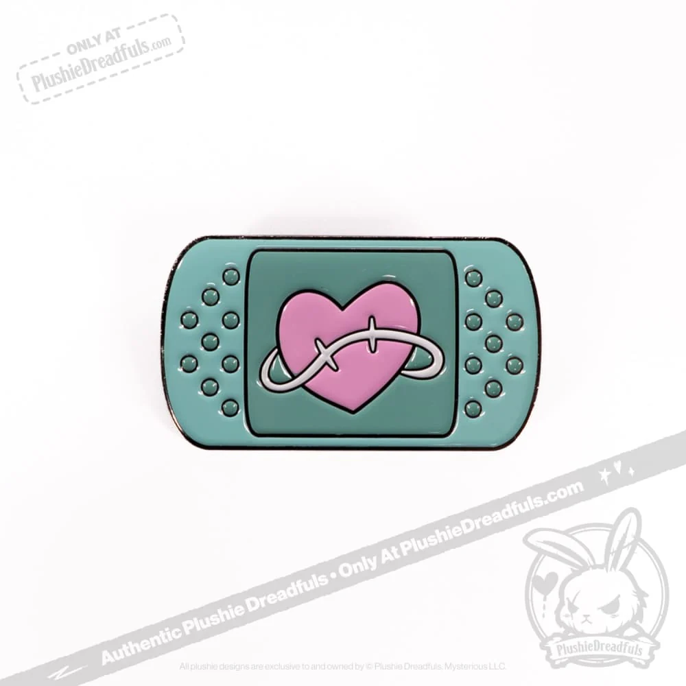 Plushie Dreadfuls - Chronic Pain Plaster Enamel Pin - Image 5