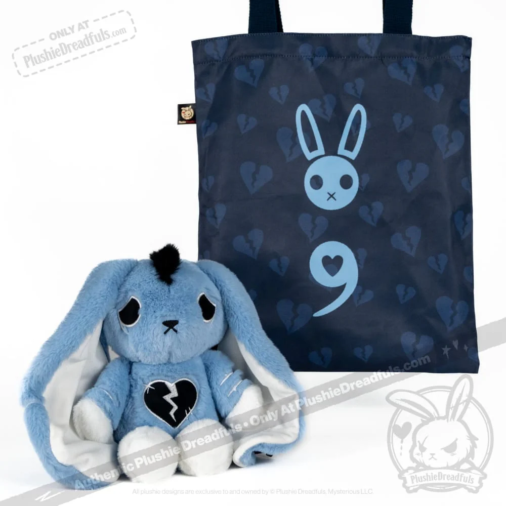 Plushie Dreadfuls - Depression Rabbit V2 Mohawk Edition- Plush Stuffed Animal - Image 2