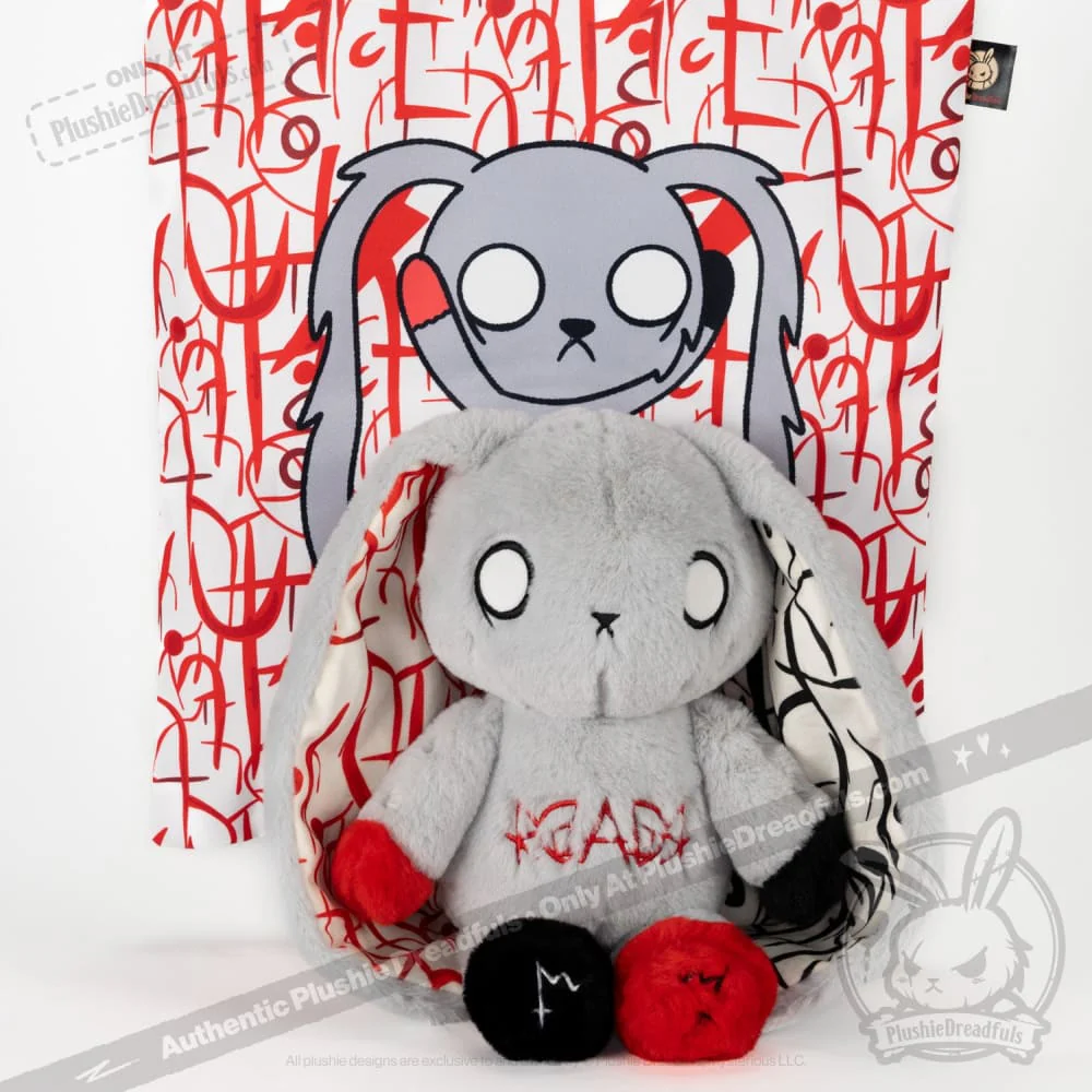 Plushie Dreadfuls - Dyslexia Rabbit - Plush Stuffed Animal - Image 3