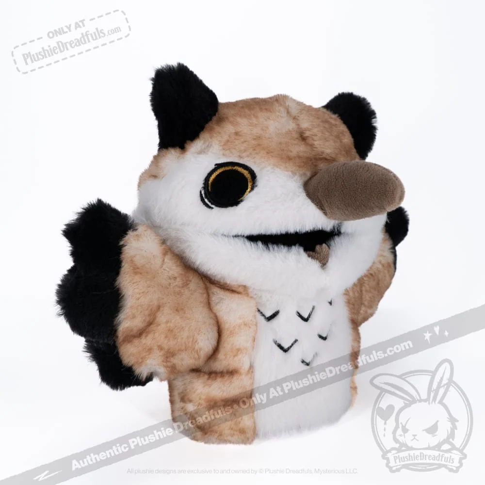 Plushie Dreadfuls -  Existential Horror Owl Puppet - Plush Stuffed Animal - Image 14