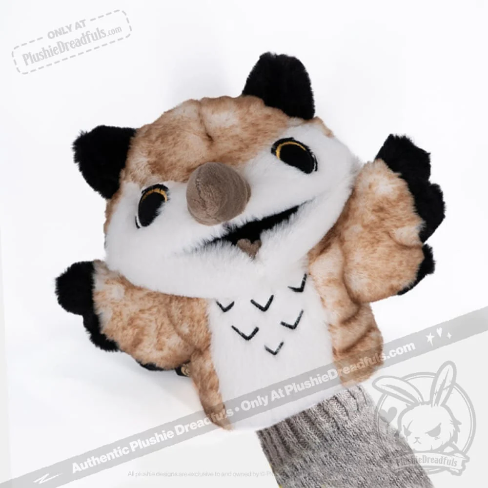 Plushie Dreadfuls -  Existential Horror Owl Puppet - Plush Stuffed Animal - Image 15