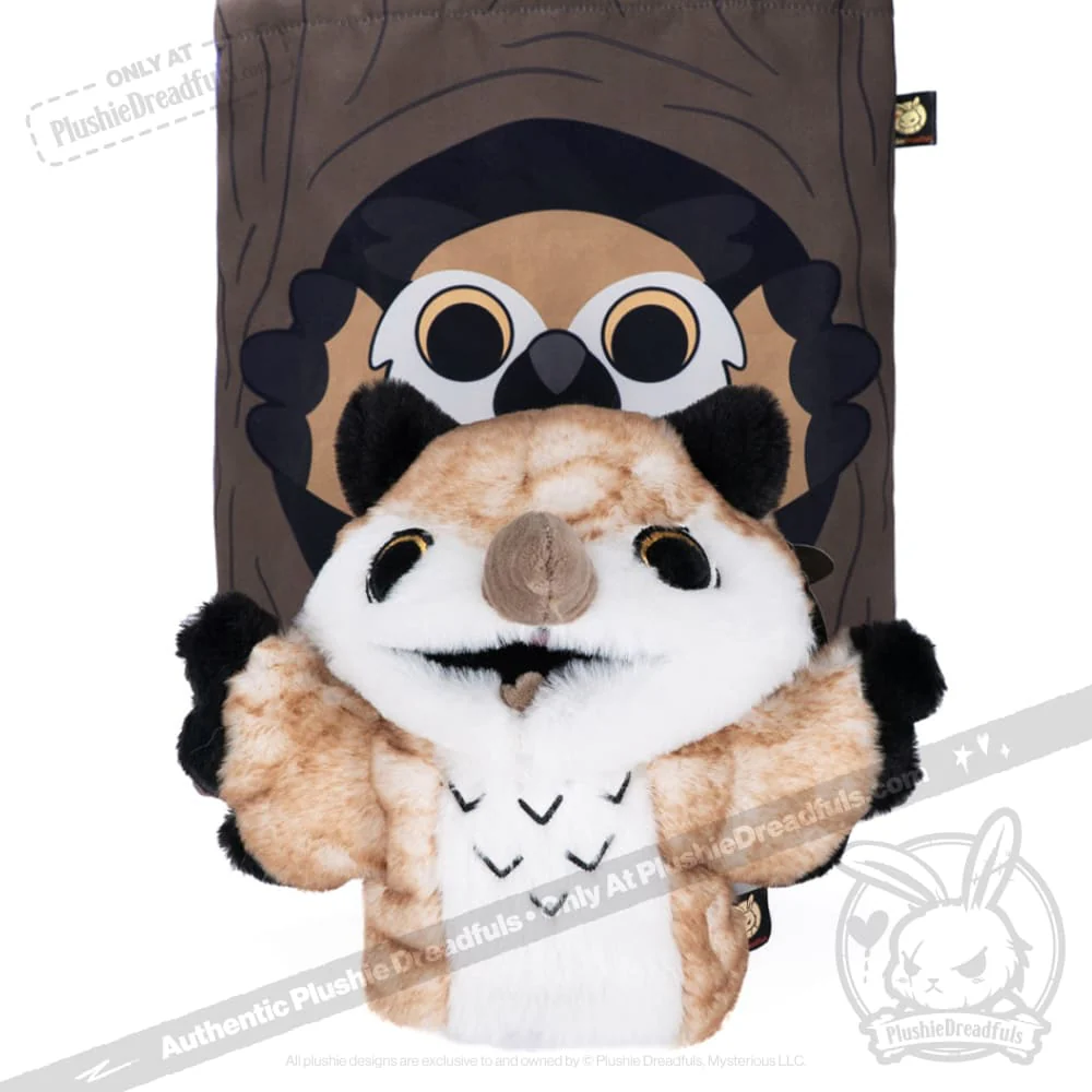 Plushie Dreadfuls -  Existential Horror Owl Puppet - Plush Stuffed Animal - Image 19